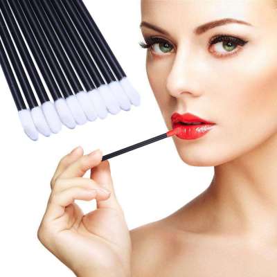 Silicone Lip Exfoliator Brush Lip Scrubber Wands Flat Disposable Lipstick Brush For Makeup